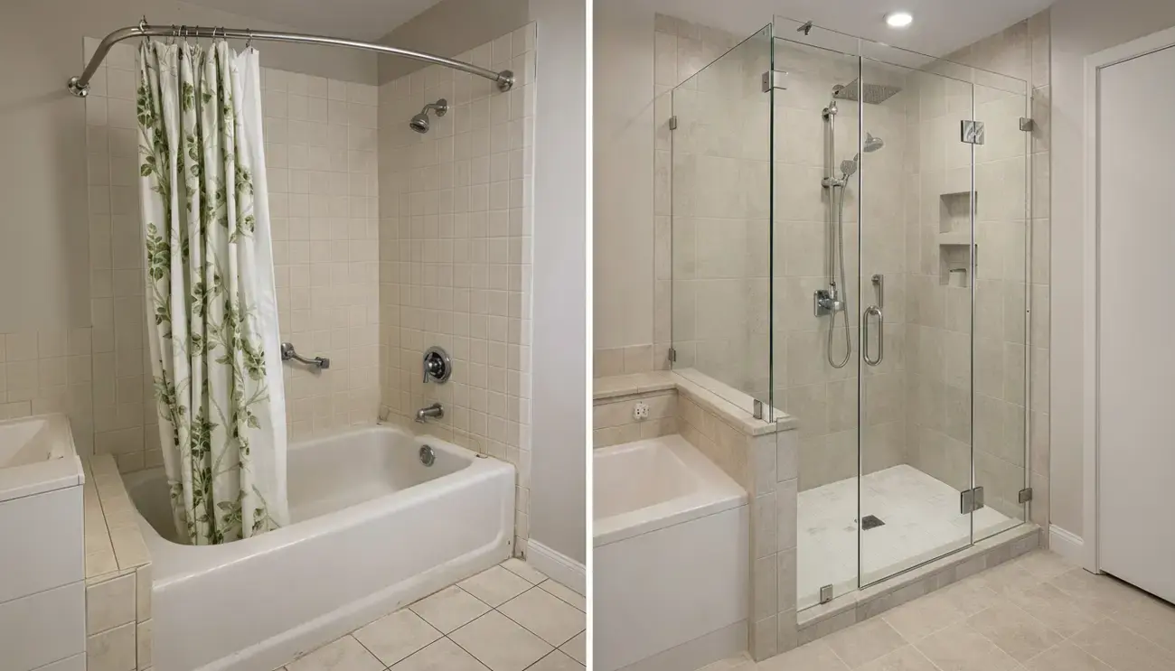 Bathroom Remodeling - Before After - Image Two